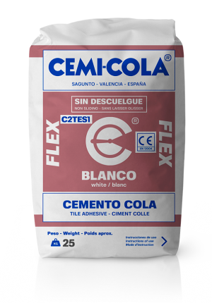 Cemento cola blanco flex Cemi-Cola