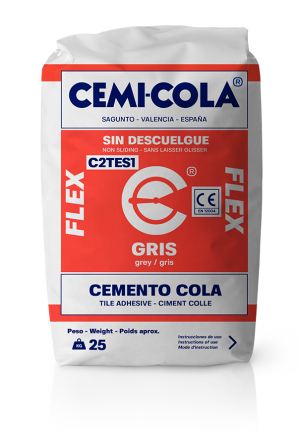 Cemento cola gris flex Cemi-Cola
