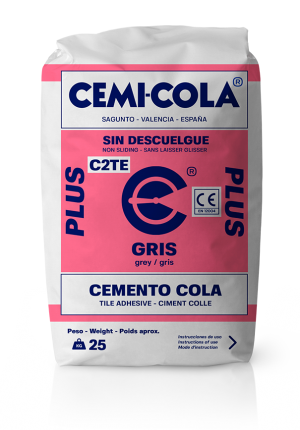 Cemento cola gris Porcelanico Plus Cemi-Cola